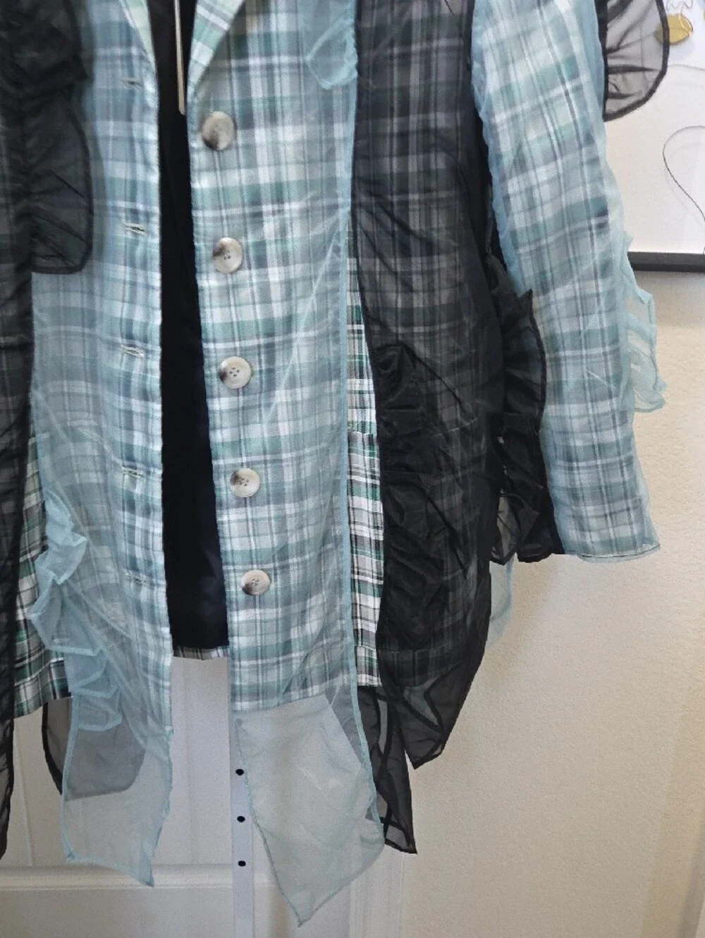 N/A mint plaid